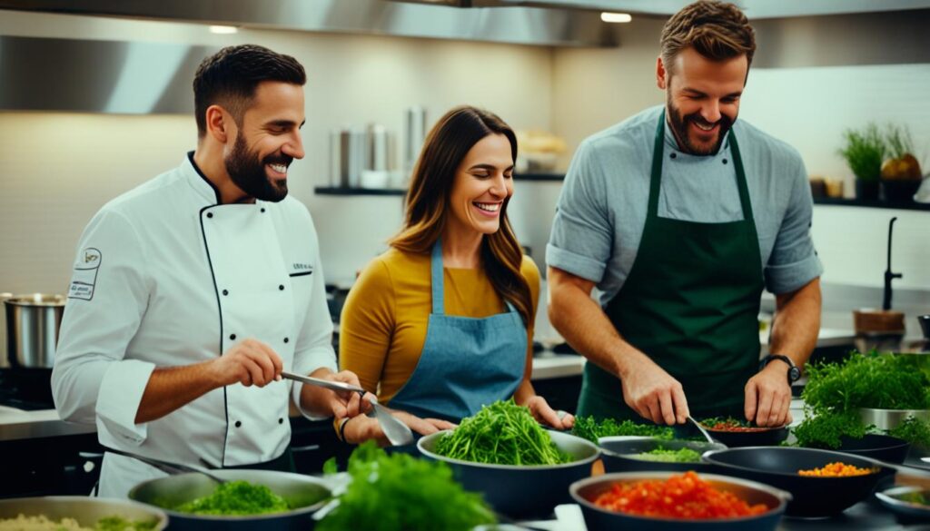 Cooking class for couples