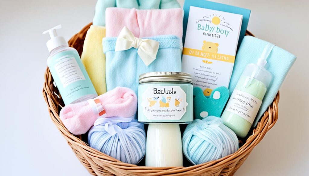 DIY baby shower gift basket