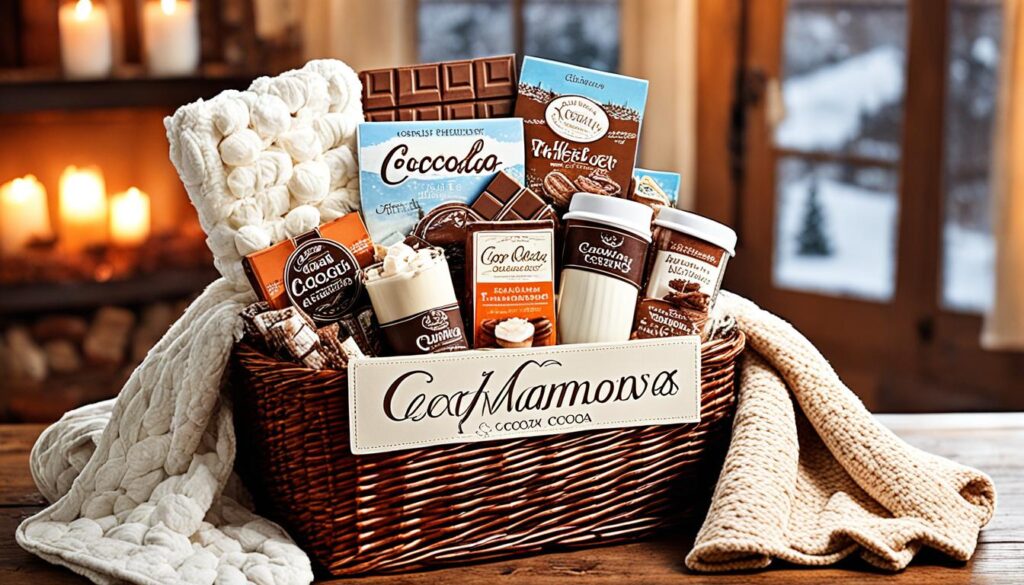 Hot chocolate gift basket