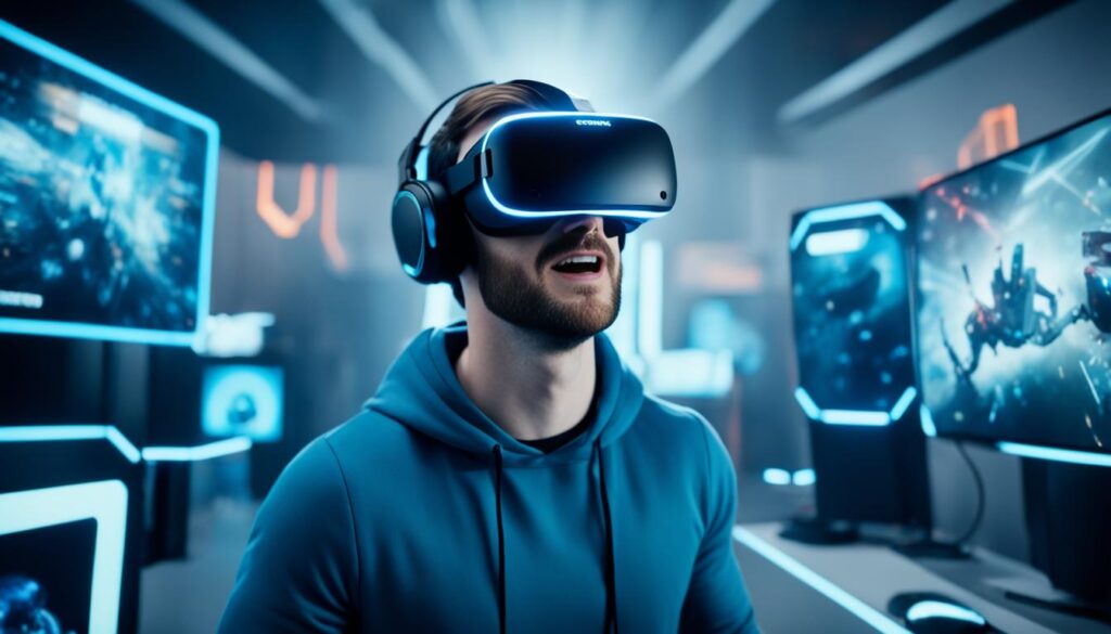 Virtual reality gaming headset