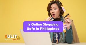 is online shopping safe in Philippines - A photo of a female online shopper with credit card