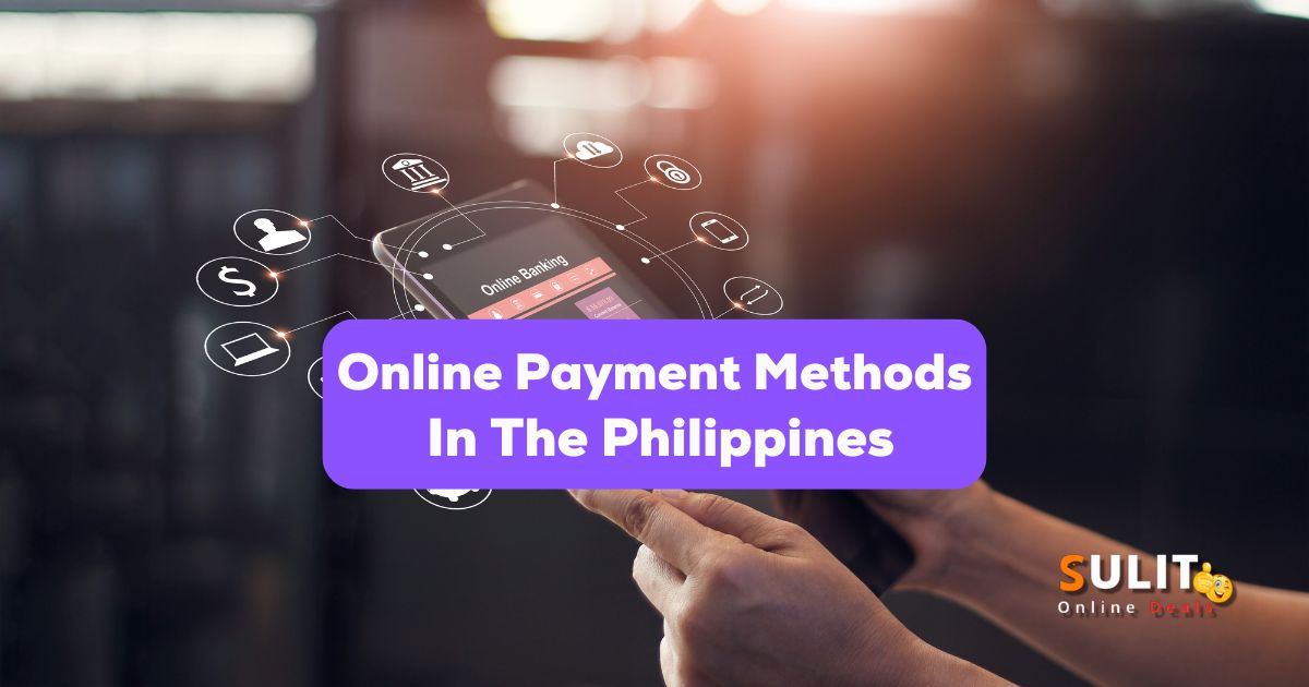 Various online payment methods icons in the Philippines, including credit cards and online banking.