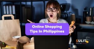online shopping tips in Philippines - A photo of a woman with glasses using her laptop